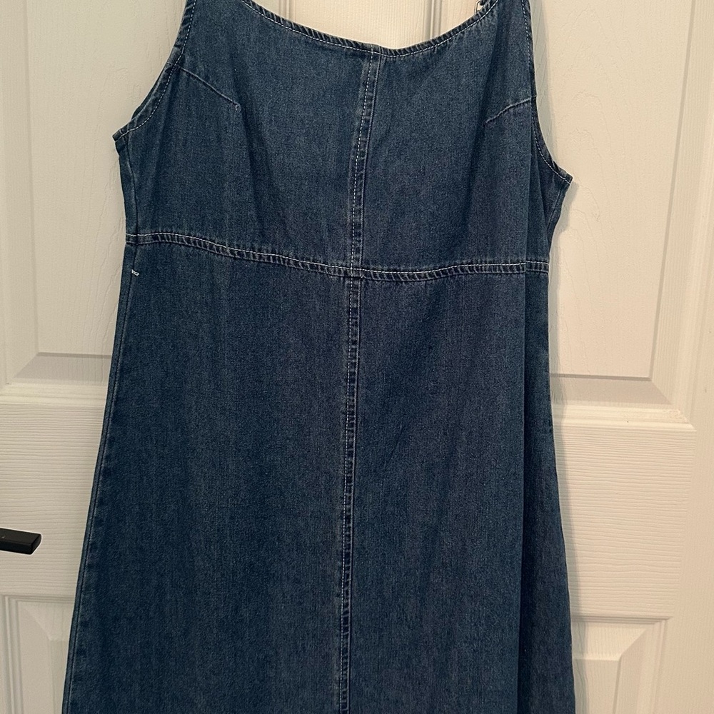 Denim tank top dress